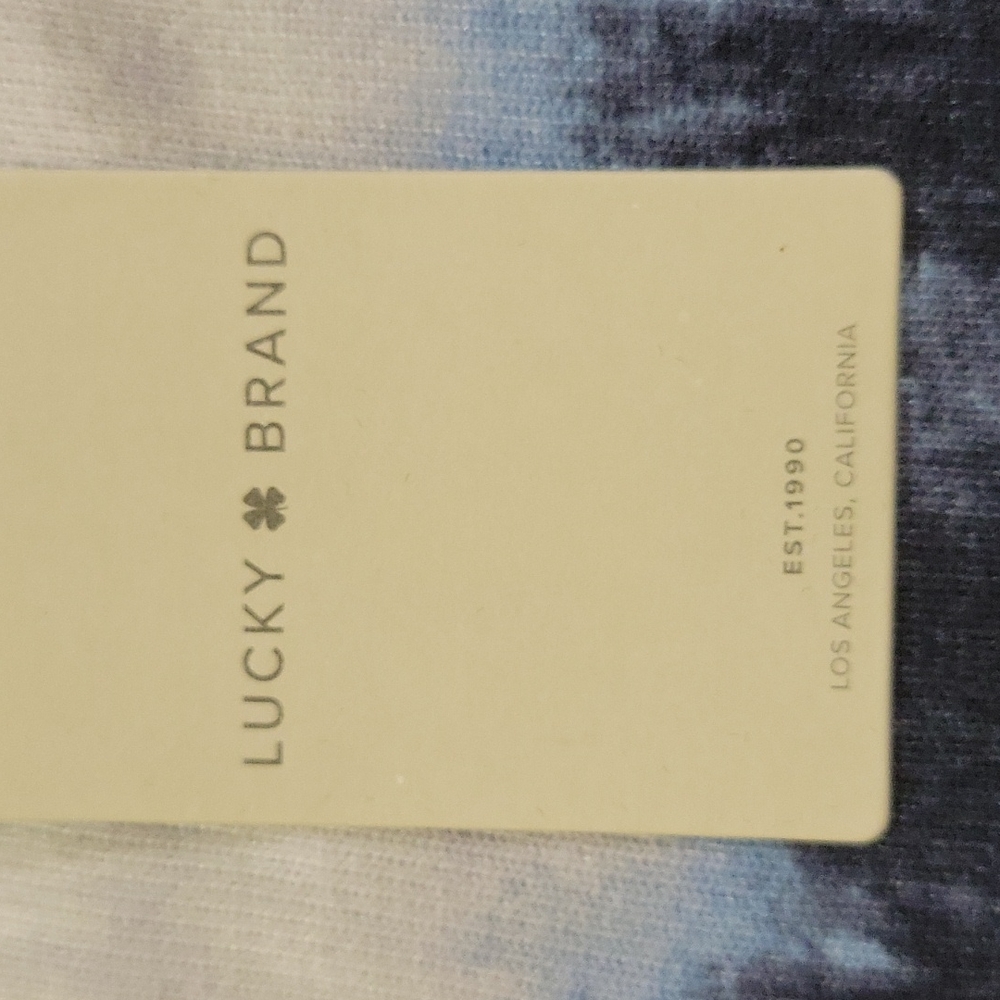 Lucky Brand Blue Tie Dye Adult Onesies - Picture 7 of 7